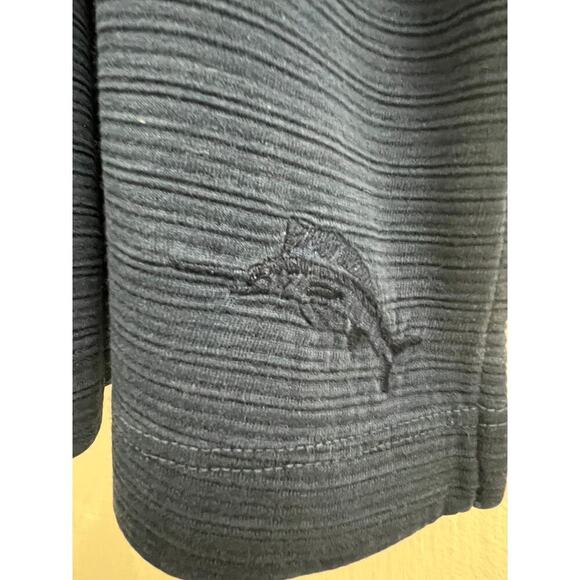 Tommy Bahama Cotton Silk Blend Navy Short Sleeve Polo Shirt XXL - Picture 5 of 5